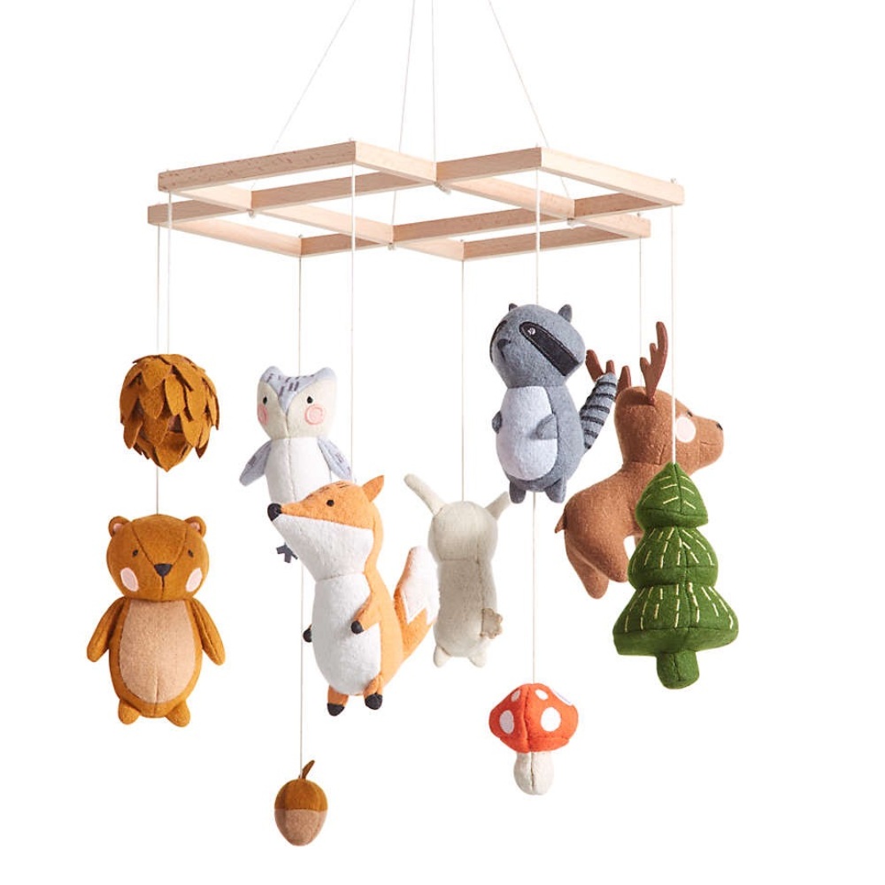 Crate and Kids Woodland Animal Baby Nursery Mobile New in box